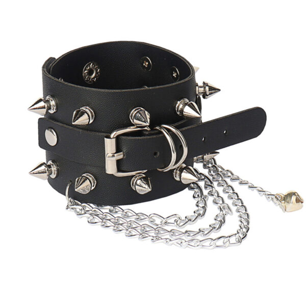 oly-e0378f470d5d76b78ffa14aa6a989961 Wholesale Retro Rivets Punk Style Multi-Chain Bracelet Non-Mainstream Couple Leather Bracelet Pu Bracelet Jewelry