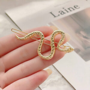 Snake shaped frog buckle—gold