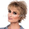 Wholesale Old People's Wig Gradient Grey White White Wig Headgear Women's Short Roll Chemical Fiber Headgear