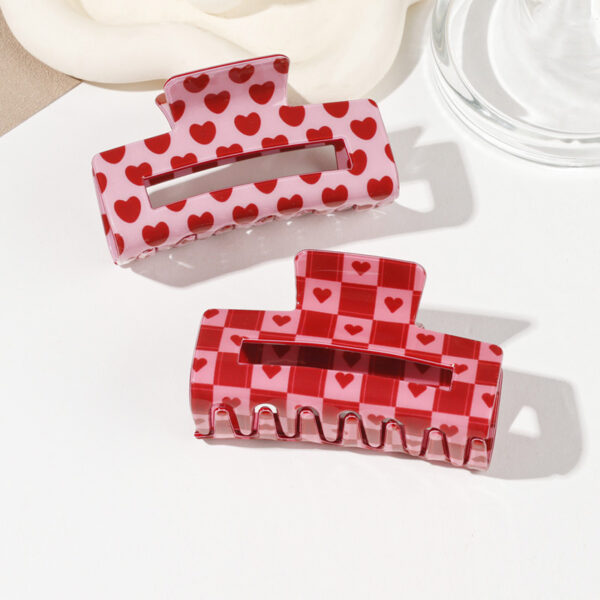 oly-e0c6717c14696cb7a7121db0305aaf24 Wholesale Valentine's Day Love Grab Clip Back Head Hair Accessories Hairpin Korean Style Square Sweet Elegant Fashion Jewelry