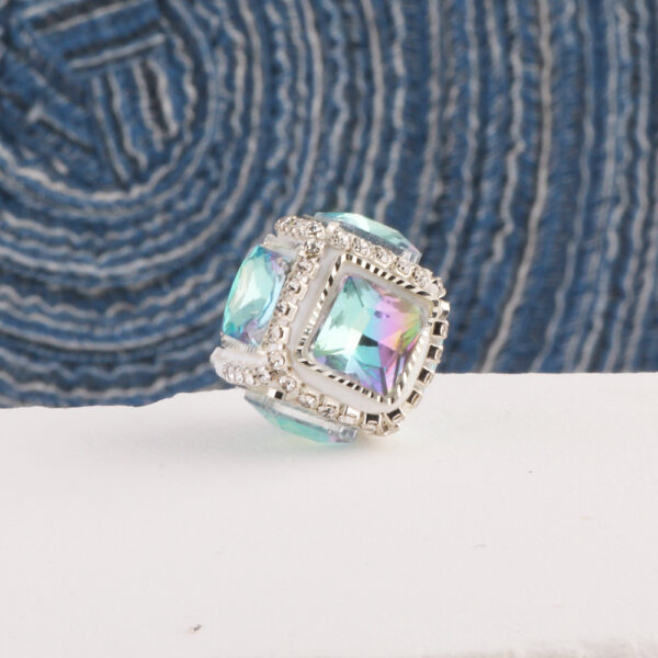 oly-e0d5e9b4ca7287c22b2c2a13dbe61ce7 Wholesale Diamond-encrusted Xiyu Square Crystal Soft Pottery Diamond Ball Straight Hole Beads DIY Mobile Phone Chain Key Chain Necklace Bag Chain Accessories