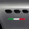 Wholesale Decorative Italian Tricolor Flag Epoxy Resin Sticker 3D Motorcycle Vest Body Sticker Striped Festival PET Material