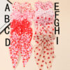 Wholesale  valentine's day bow ribbon spring clip heart red lip printing hair clip hair accessories