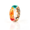 oly-e14703248a1987f0111006e00f8a12c0 Wholesale Dried Flower Resin Ring Forest Style Small Fresh Handmade Dried Flower Gold Foil Fine Glue Ring