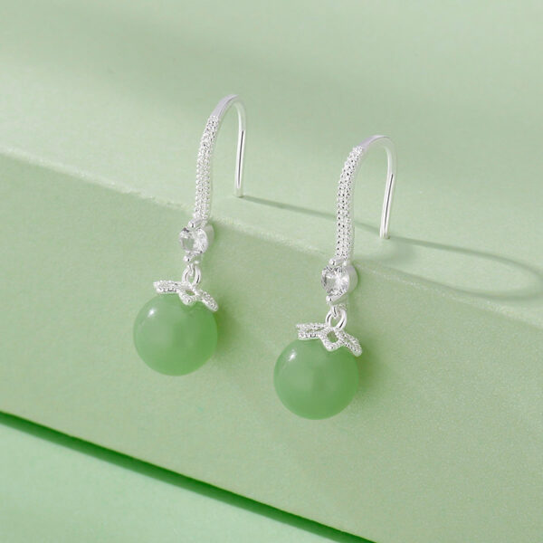 Wholesale  Hetian Jade  Women Valentine's Day Gift Earrings