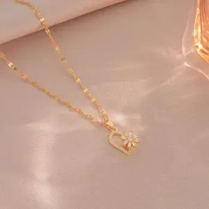 X3730 Rotating Heart Necklace