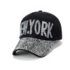 Wholesale YORK Baseball Cap Rhinestone Fashion Men's and Women's Casual Cap Outdoor Sun Protection Sun Hat