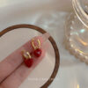oly-e183a899c5931ecaa2c41159139cb43b Wholesale Simple Retro Red Love Ear Buckle Fashion Elegant Earrings Women's Earrings Valentine's Day Gift