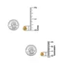 Wholesale Fashionable Brass Plated Real Gold European Style Women's Earrings Creative Knitted Ball Personality Jewelry Accessories
