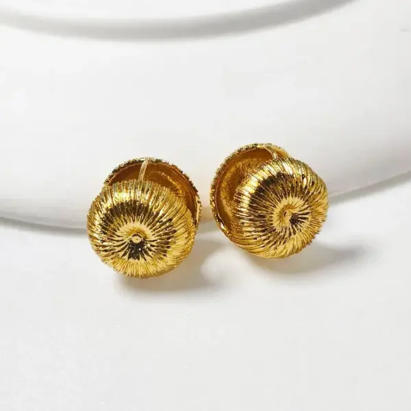 Wholesale Geometric Earrings For Women With Waterproof Non Tarnish Brass, Featuring Golden Plated Design And 925 Sterling Silver Ear Pins