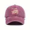 Wholesale Unisex Breathable Baseball Cap With Printing Craft In Dyed Black, Perfect For America's 250th Anniversary