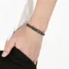 Wholesale Geometric Simple Style Men's Bracelet In 304 Stainless Steel With 18K Real Gold Plated PVD Coating 0.03µm