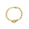 oly-e1c62668416caba4f2649850e582520c Wholesale fashion classic gold bracelet paper clip bracelet OT ferrule gold plated stainless steel oval chain bracelet for women