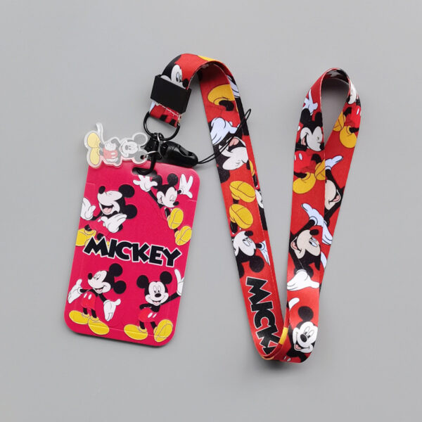oly-e1da398e101f33c2127c2622c8e74e36 Wholesale Cartoon Animation Hard Bus Push-fit Card Sleeve Thermal Transfer Student Campus Card Polyester Lanyard Card Meal Card Mickey