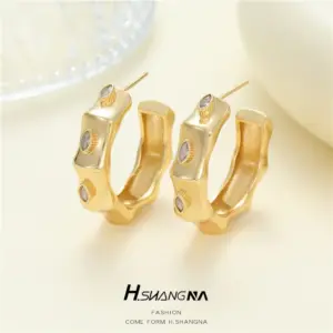 14K Gold H-11415/White Zirconium