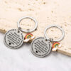 Wholesale Rainbow Pendant Stainless Steel Key Creative Gift for Colleagues to Send Friends Farewell Gift