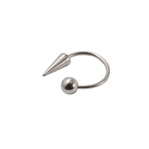 Wholesale 1 Piece Lip Rings Simple Style Geometric 304 Stainless Steel Plating 18K Gold Plated