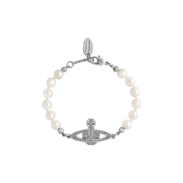 oly-e24b9a14d7f5f4eae090807415e940ea Wholesale Empress Dowager Saturn Bracelet High Version Classic Saturn Diamond Pearl Bracelet Light Luxury All-match Pearl Bracelet