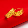 Wholesale Vietnam Gold Gold coin gold jewelry gold gold Lady Baby's Sky star earrings women's imitation gold plated round ear buckle