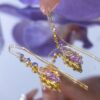 oly-e272cdd156d9da8fcbb22c43eba5623f Wholesale style purple diamond leaf earrings women's light luxury niche design high temperament earrings
