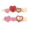 oly-e2749cc98cb084ea68a00c289b5e661a Wholesale Valentine's Day Red love hair clip fashion shiny crystal sweet heart hair accessories duckbill clip crocodile clip