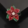 Wholesale Elegant Rose Ball Fashion Alloy Plated Metal Brooch Pin Unisex Stylish Leaf Pattern Zinc Alloy Jewelry Accessory