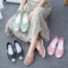 oly-e2b1b3b756ef8767706c40f8c1f2ca2a Wholesale Flat Sandals Women's Summer Hollow Outer Beach Shoes Fashionable Crocs Korean Style Slip-On Women's Shoes