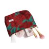 Wholesale Vintage Red Jacquard Canvas Cosmetic Bag Large Capacity High-Level Clutch Bag Storage Bag Coin Purse