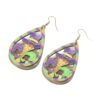 oly-e2bd05f21781b19026952edbf41b5008 Wholesale 1 Pair Ladies Cross Border Carnival Drop Type Croheart Mask Lightweight Wooden Earrings