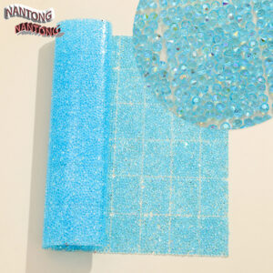 15 transparent lake blue pointed bottom rhinestone style / Pointed bottom rhinestones with resin cylindrical hot melt square adhesive tape [full piece 24*40cm small square 3*4cm]