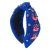 oly-e304eb79fd76e3f00f4c06bf1e4cdd08 Wholesale Vintage Style Jewelry Headband For Women In Cloth Material With Rhinestone Embellishments, Perfect For American National Day