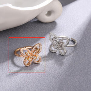 S141-champagne gold (single butterfly ring)