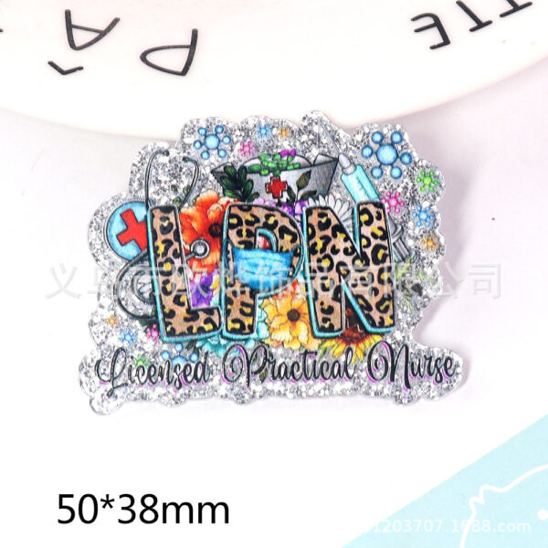 oly-e32f7c1f61f849ab9b013052b625f5a1 Wholesale loose powder cartoon letters cute jewelry acrylic pin DIY patch accessories