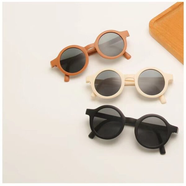 oly-e3493b1aa17487d279ababea43a28cc1 Wholesale Children's Folding Sunglasses Boys and Girls Round Shade Frosted Casual Easiest for Match Sunglasses