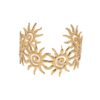 Wholesale Stainless steel open sun bracelet, gold-plated titanium steel bracelet