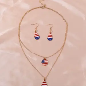 Earrings and necklace set