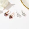 oly-e36939c6d853bc1857c28650ab7507d2 Wholesale selling earrings temperament micro-inlaid zircon earrings female simple color diamond windmill earrings