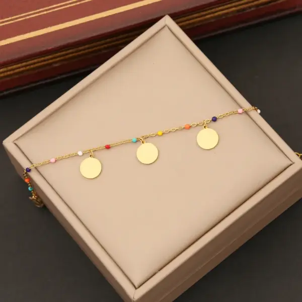 Wholesale PVD Coated 18K Gold Real Gold Plated Star Heart Shape Butterfly Stainless Steel Artistic Commute Waterproof Non Tarnish 304 Stainless Steel Bracelets