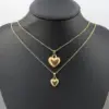 Wholesale Jewelry Casual Vintage Style Heart Shape 304 Stainless Steel Gold Plated Handmade Plating Carving Pendant Necklace