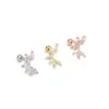oly-e39093c76d1ffe2e0da111d5845fd7d7 Wholesale 316L Stainless Steel Copper Zircon Ear Cartilage Rings & Studs Star Waterproof Non Tarnish Surgical Steel Women'S