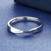 Wholesale Mobius Couple Ring Fashion 520 Valentine's Day Ring Female Popular Simple Open Ring  Valentine's Day Gift