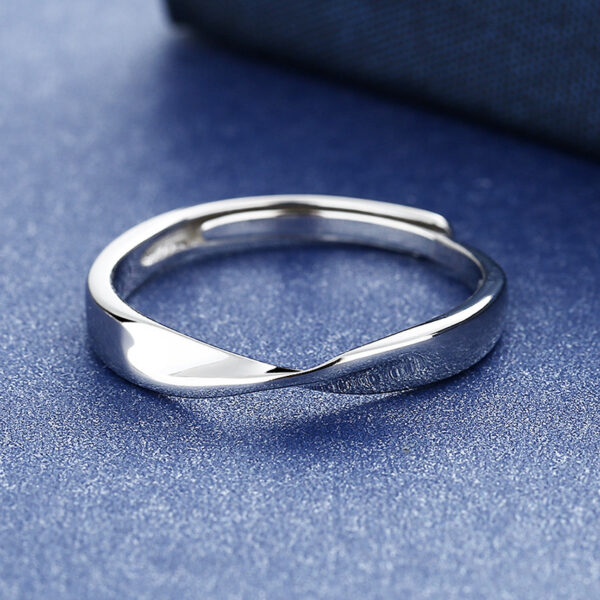 Wholesale Mobius Couple Ring Fashion 520 Valentine's Day Ring Female Popular Simple Open Ring  Valentine's Day Gift