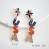 oly-e3d454f26be1c2686eb64c627acf8dc6 Wholesale 1 Pair IG Style Retro Classic Style Letter Inlay Alloy Seed Bead Drop Earrings