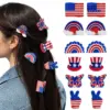 oly-e3db1520e79aee636db76c06889fd0aa Wholesale National Flag Hair Claws For Women In Acrylic Material, Commute Style Hairpin Featuring Rainbow Colors For Independence Day