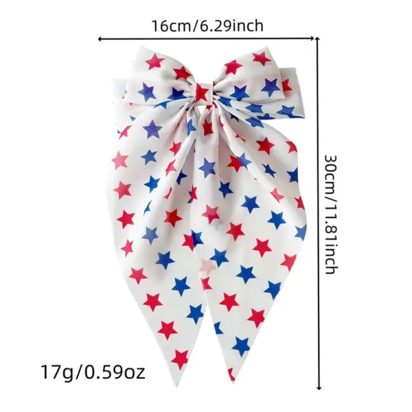 Wholesale American Flag Hairpin For Women In Spring, Made Of Chiffon, Perfect For Independence Day