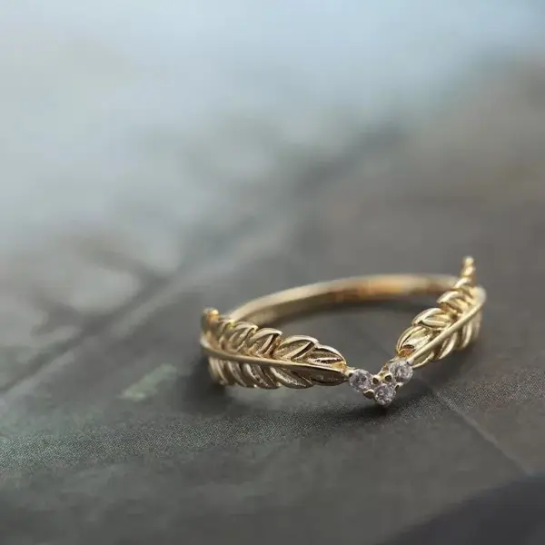 Wholesale Jewelry Elegant Modern Style Grain Copper Plating Rings