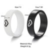Wholesale minimalist couple rings, unisex matching rings, heart-shaped couple rings, Valentine's Day gift.