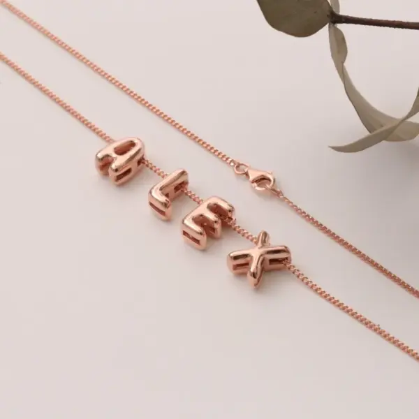 Wholesale Jewelry Simple Style Letter Copper Plating