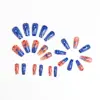 Wholesale Ballet Dream Detachable Nail Stickers Independence Day Wearable Fake Nails Silicone Material Grid - Nihaojewelry