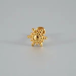 Snowflake-Gold / Rod Thickness * Rod Length 1.2x8mm
